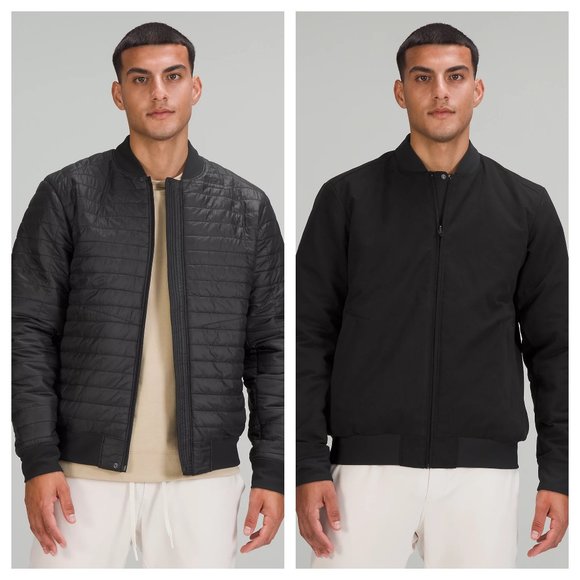 lululemon athletica Other - LULULEMON Switch Over Bomber Primaloft® Jacket L Men's Black Reversible